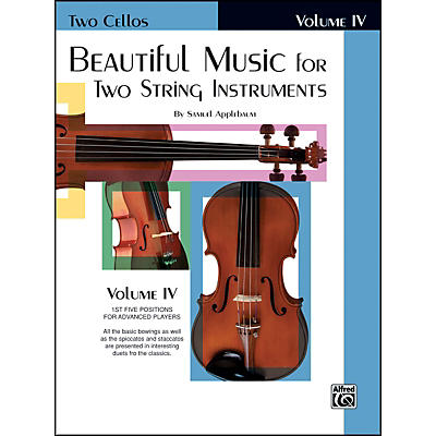Alfred Beautiful Music for Two String Instruments Book IV 2 Cellos