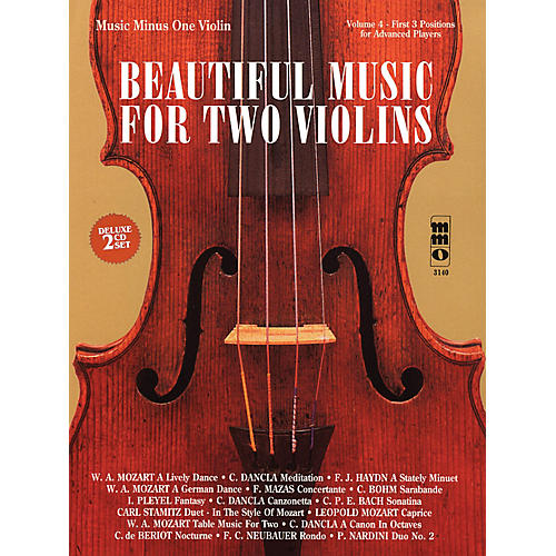 Beautiful Music for Two Violins (2-CD Set) Music Minus One Series Softcover with CD Composed by Various