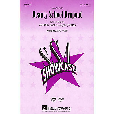 Hal Leonard Beauty School Dropout (from Grease) ShowTrax CD Arranged by Mac Huff