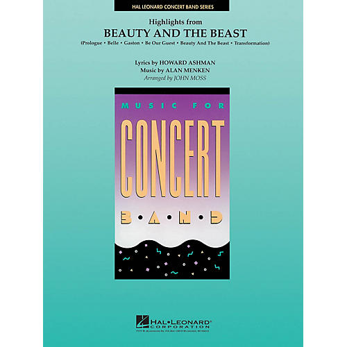 Hal Leonard Beauty and the Beast, Highlights from Concert Band Level 4 Arranged by John Moss