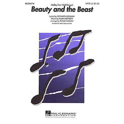 Hal Leonard Beauty and the Beast (Medley) 2-Part Arranged by Roger Emerson