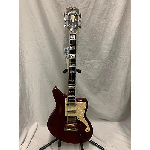 D'Angelico Bedford Deluxe SH Solid Body Electric Guitar MATTE WINE