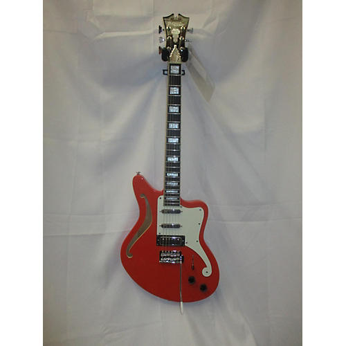 D'Angelico Bedford SH Hollow Body Electric Guitar Fiesta Red