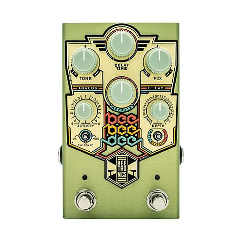 Beetronics FX BeeBeeDee Analog Delay Effects Pedal Green