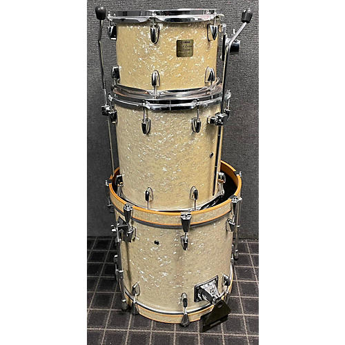 Yamaha Beech Custom Absloute Drum Kit YELLOW SPARKLE