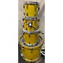 Used Yamaha Beech Custom Drum Kit pear yellow
