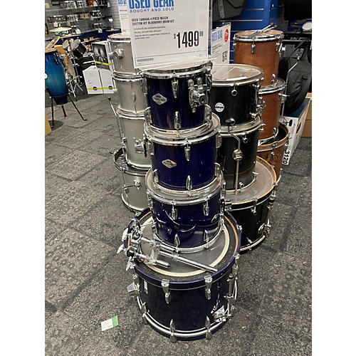Yamaha Beech Custom Kit Drum Kit BLUEBERRY
