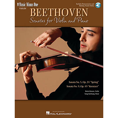Music Minus One Beethoven - Two Sonatas for Violin and Piano Music Minus One Softcover with CD by Ludwig van Beethoven