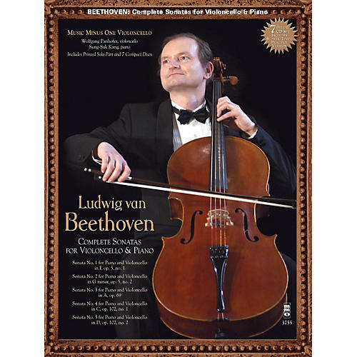 Beethoven: Complete Violoncello Sonatas Music Minus One Series Softcover with CD by Wolfgang Panhofer