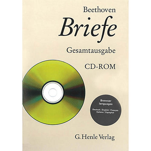 Beethoven Correspondence - Volumes 1-7 CD-ROM (Edition CD-ROM) Henle Books Series Hardcover