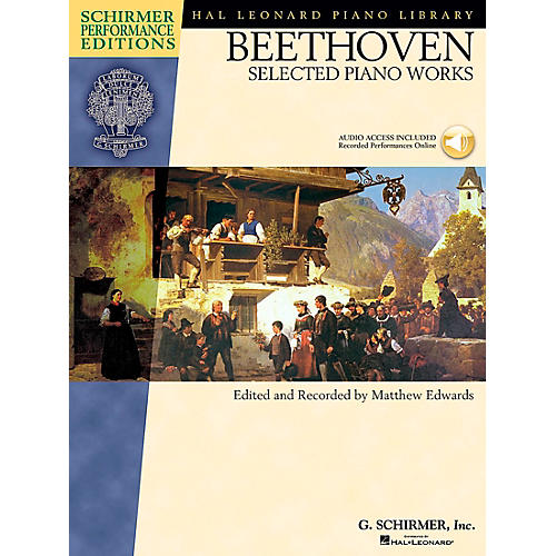 Beethoven: Selected Piano Works Book/CD Schirmer Performance Edition By Beethoven / Edwards