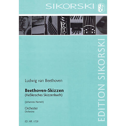 SIKORSKI Beethoven-Skizzen (Sketches) for Orchestra Study Score by Beethoven Arranged by Johannes Harneit