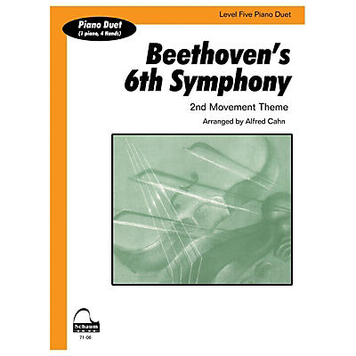 SCHAUM Beethoven's 6th Symphony (duet) Educational Piano Series Softcover