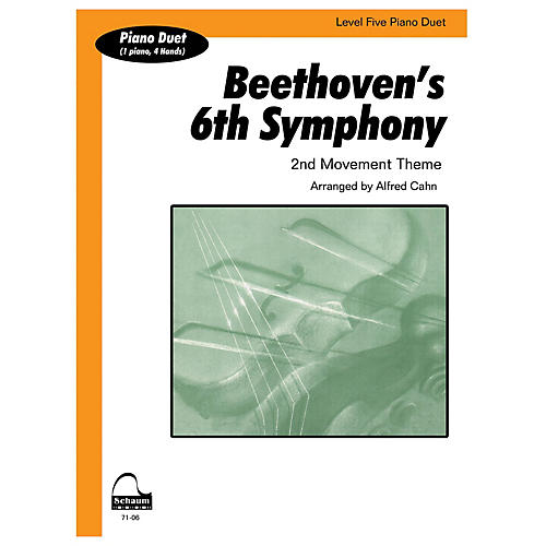 SCHAUM Beethoven's 6th Symphony (duet) Educational Piano Series Softcover