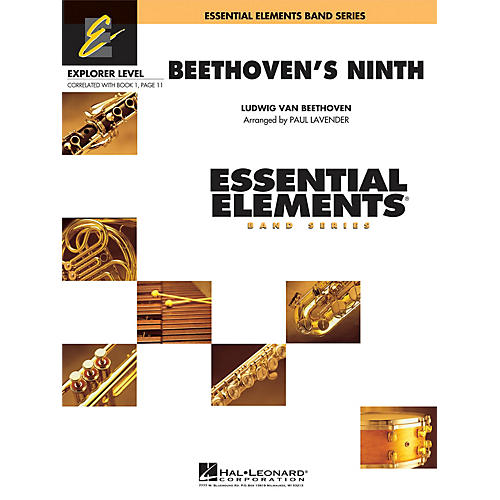 Hal Leonard Beethoven's Ninth Concert Band Level 0.5 Arranged by Paul Lavender