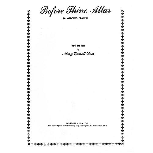Before Thine Altar-High Voice Music Sales America Series
