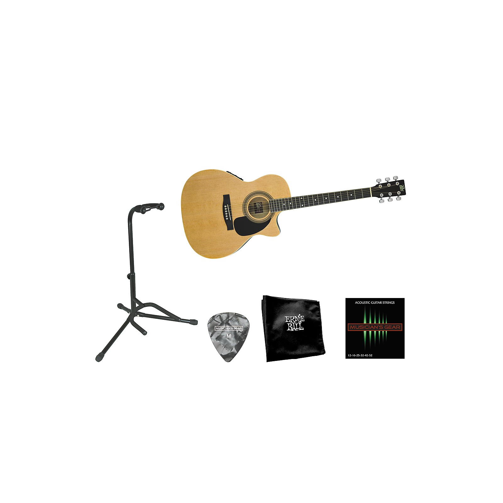 Rogue Beginner AcousticElectric Guitar Bundle Musician's Friend