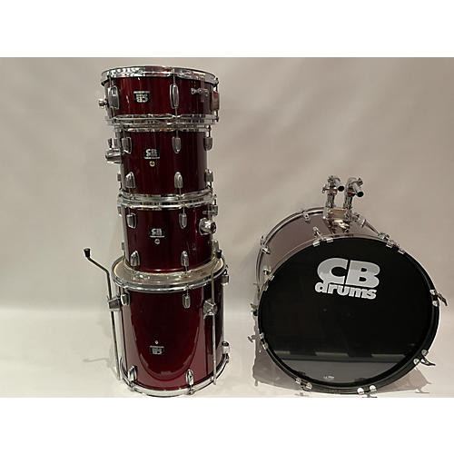 CB Percussion Beginner Drum Kit Wine Red