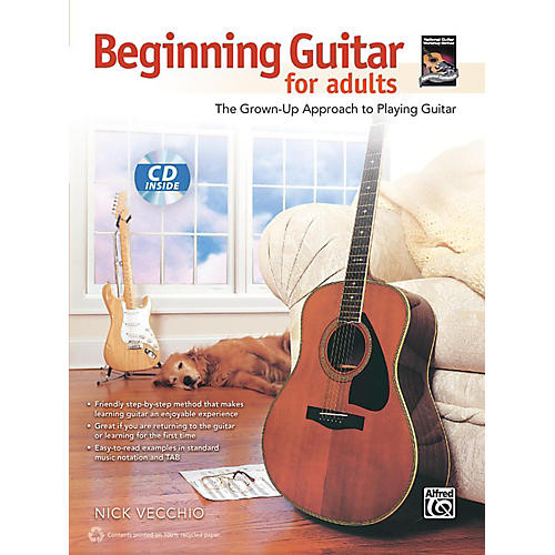 Beginning Guitar for Adults Book & CD