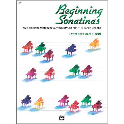 Alfred Beginning Sonatinas Elementary / Late Elementary Piano Book