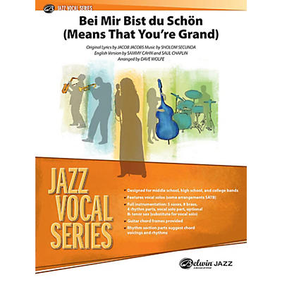 Alfred Bei Mir Bist Du Schon (Means That You're Grand) Jazz Vocal Band Grade 3.5 Set