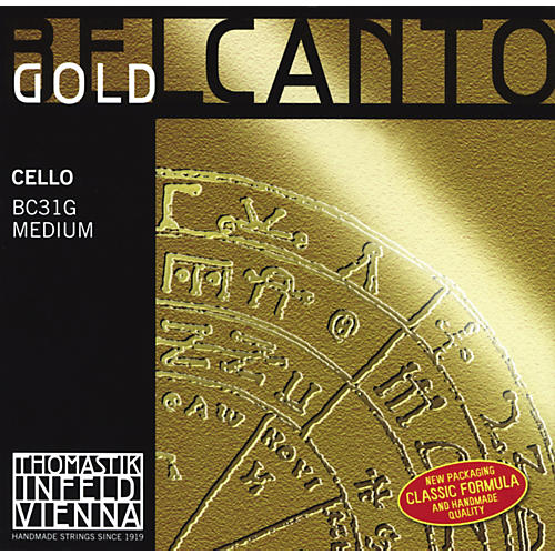 Thomastik Belcanto Cello Strings 4/4 Size A String Gold
