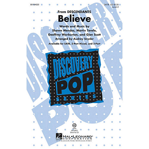 Hal Leonard Believe (Discovery Level 2) SATB arranged by Audrey Snyder