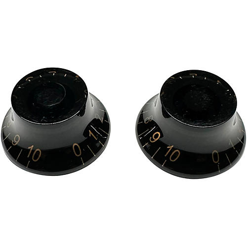 AxLabs Bell Knob (White Lettering) - 2 Pack Aged Black