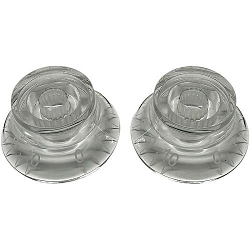 AxLabs Bell Knob (White Lettering) - 2 Pack Clear