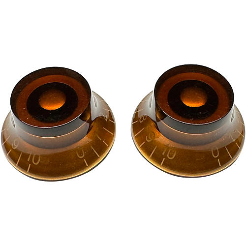 AxLabs Bell Knob (White Lettering) - 2 Pack Gold/Amber