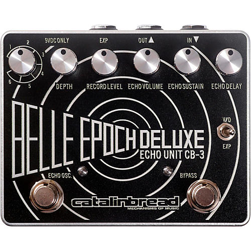 Catalinbread Belle Epoch Deluxe EP-3 Tape Echo Emulation Effects Pedal Black and Silver