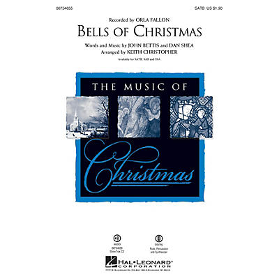 Hal Leonard Bells of Christmas SAB by Orla Fallon Arranged by Keith Christopher