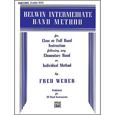 Alfred Belwin Intermediate Band Method Baritone T.C.