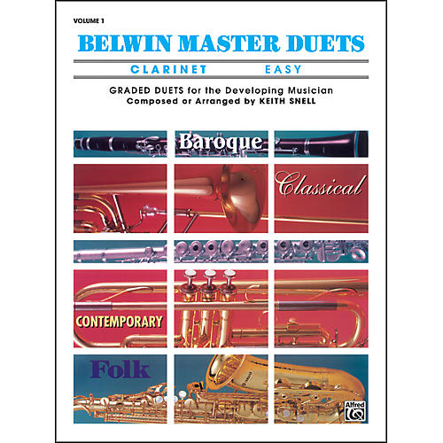 Alfred Belwin Master Duets (Clarinet) Easy Volume 1