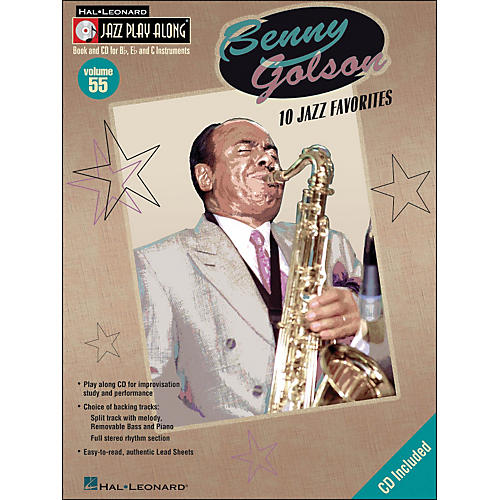 Benny Golson Volume 55 Book/CD 10 Jazz Favorites Jazz Play Along