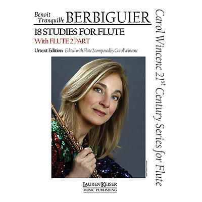 Lauren Keiser Music Publishing Benoit Tranquille Berbiguier - 18 Studies for Flute LKM Music Series