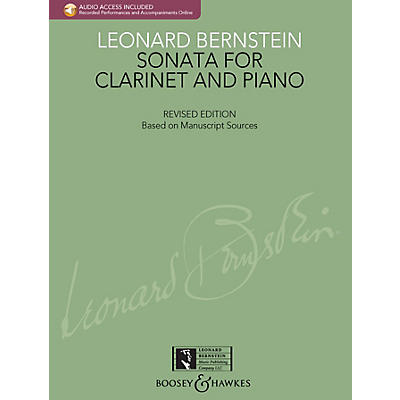 Boosey and Hawkes Bernstein - Sonata for Clarinet and Piano Boosey & Hawkes Chamber Music BK/CD by Leonard Bernstein
