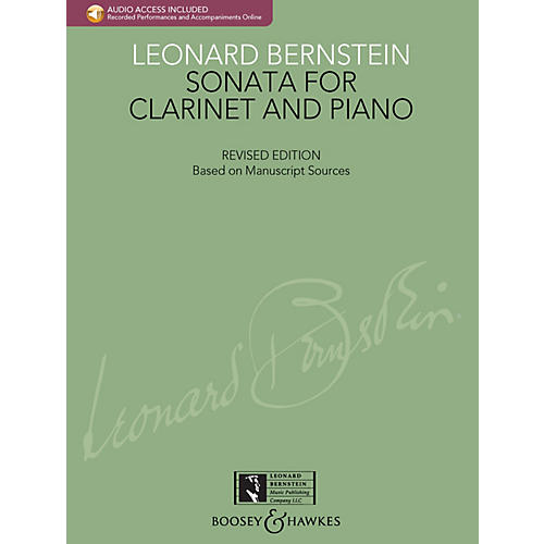 Bernstein - Sonata for Clarinet and Piano Boosey & Hawkes Chamber Music BK/CD by Leonard Bernstein