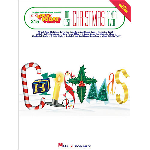 Hal Leonard Best Christmas Songs Ever 4th Edition E-Z Play 215