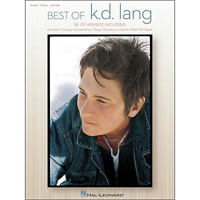 Hal Leonard Best Of KD Lang arranged for piano, vocal, and guitar (P/V/G)