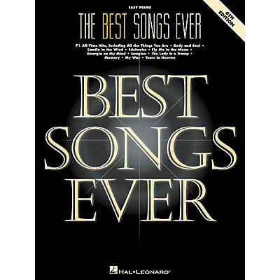 Hal Leonard Best Songs Ever For Easy Piano 6th Edition