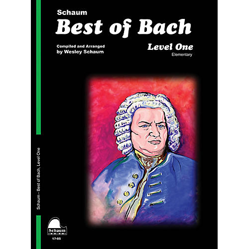 SCHAUM Best of Bach (Level 1 Elem Level) Educational Piano Book by Johann Sebastian Bach