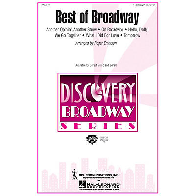 Hal Leonard Best of Broadway (Medley) 3-Part Mixed arranged by Roger Emerson