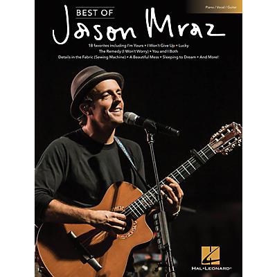 Hal Leonard Best of Jason Mraz Piano/Vocal/Guitar Songbook