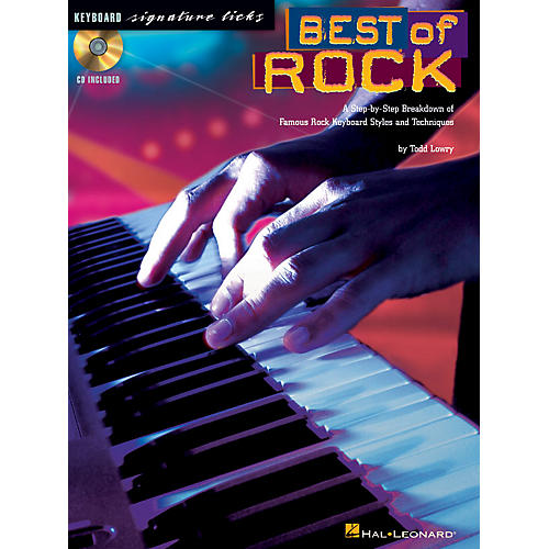 Hal Leonard Best of Rock Signature Licks Keyboard Series Softcover with CD Written by Todd Lowry