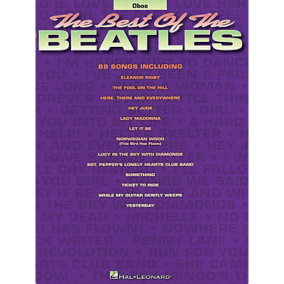 Hal Leonard Best of the Beatles for Oboe Chart Series Book Performed by The Beatles