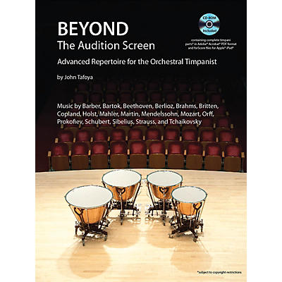 Hal Leonard Beyond the Audition Screen Percussion Series Softcover with CD Written by John Tafoya
