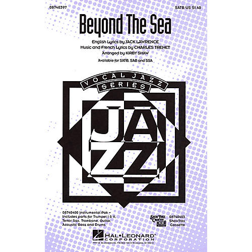 Hal Leonard Beyond the Sea SATB arranged by Kirby Shaw