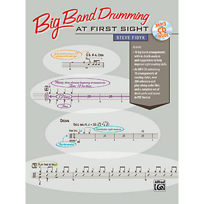 Alfred Big Band Drumming at First Sight Book & CD