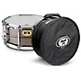 Pork Pie Big Black Brass Snare Drum With Tube Lugs and Chrome Hardware With Protection Racket Case